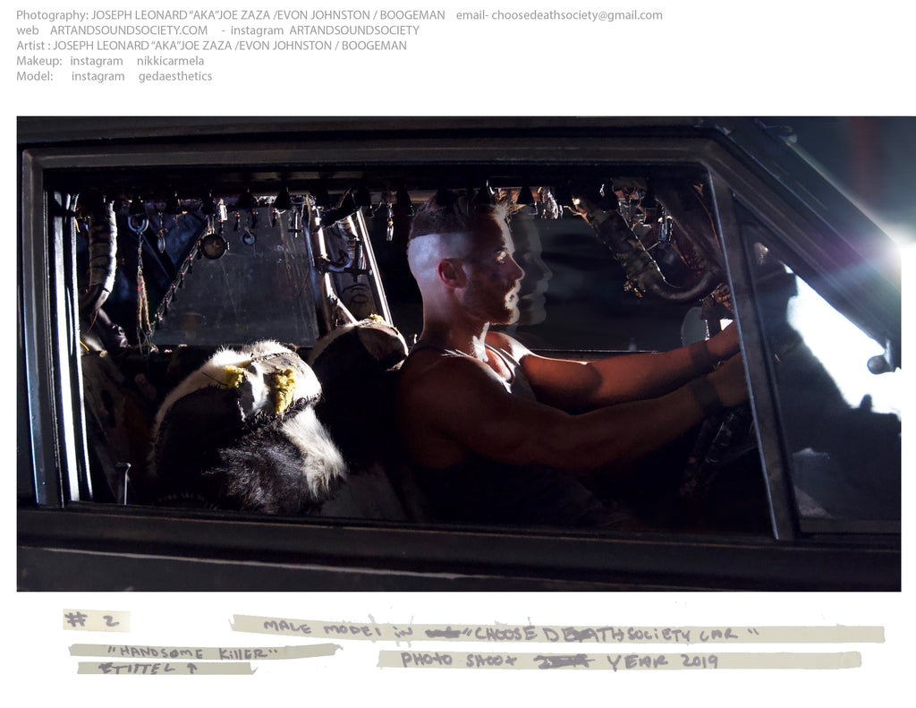 #2 Male model in  "CHOOSEDEATHSOCIETY CAR"  YEAR 2019