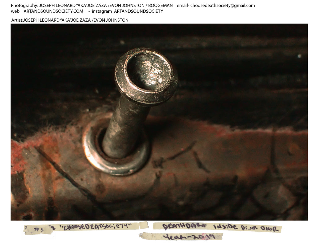 #3 "CHOOSEDEATHSOCIETY DEATH DART CAR"  Year 2019 - left side driver door