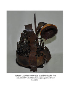 "Allamanda"  steel fabricators-epoxy-patina  H9"x w6" Year 2015