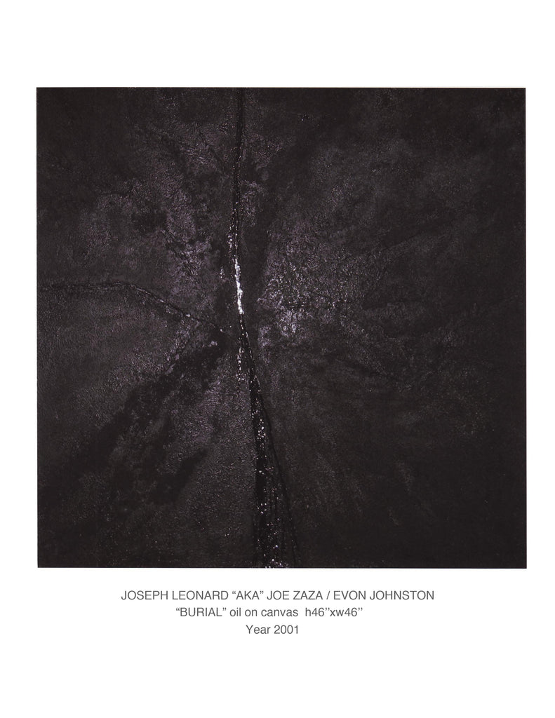 "BURIAL" oil on canvas  w46''x h46'' Year 2001