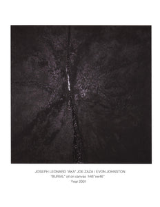 "BURIAL" oil on canvas  w46''x h46'' Year 2001