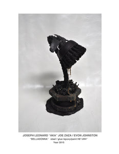 "Belladonna"  steel/glue/epoxy/paint  H8"xW4'' Year 2015