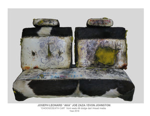 "CHOOSE DEATH CAR"front seats 68 dodge dart -mixed media Year 2018