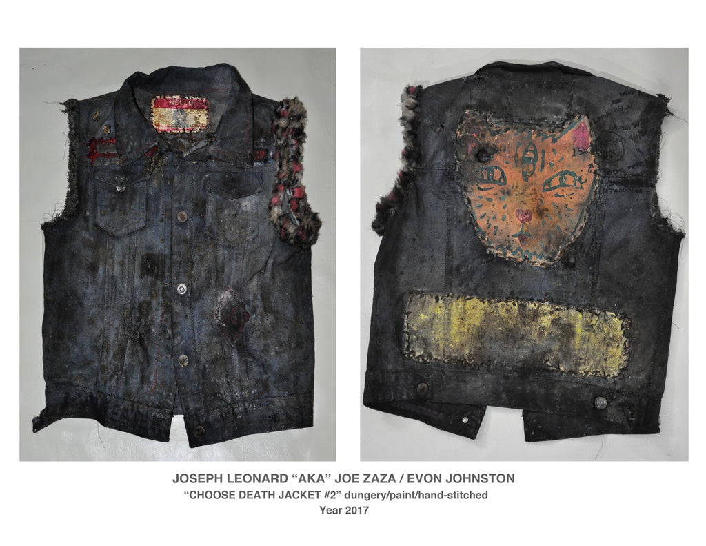 "CHOOSE DEATH JACKE #2 "  DISGUSTING DUNGAREE JACKET     YEAR 2017