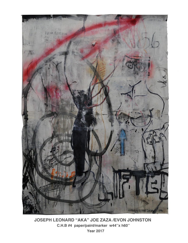 "COLD HEARTED BITCH"   paper/paint/marker  w44"x h60" Year 2017