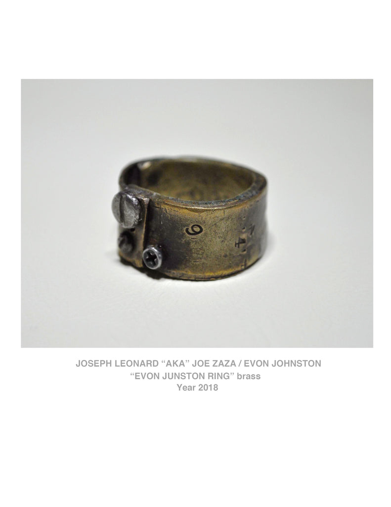 "EVON JOHNSTON RING"  brass/screws  Year 2008