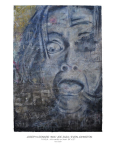"FAVELA" mix media on linen  H84''x w52'' Year 2009