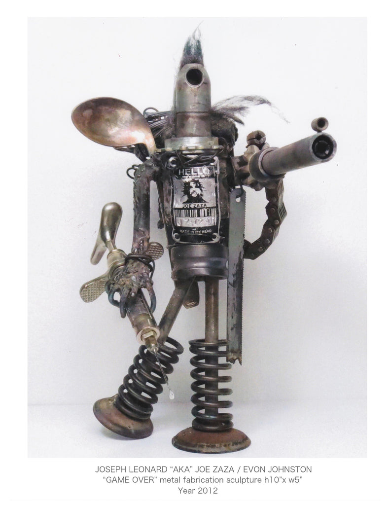 "GAME OVER" metal fabrication sculpture   : h10"x w5" Year 2012