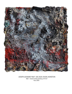 "M67" mix media painting w10"xh10" :Year 2004