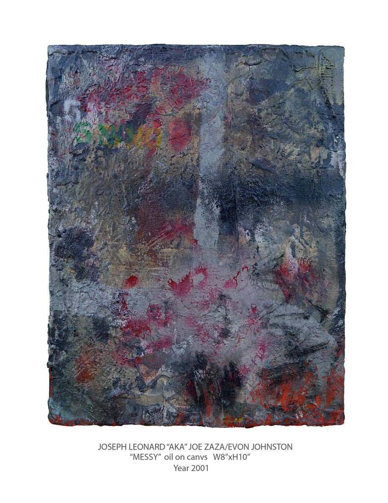 "MESSY" oil on canvs W8" x H10" Year 2001