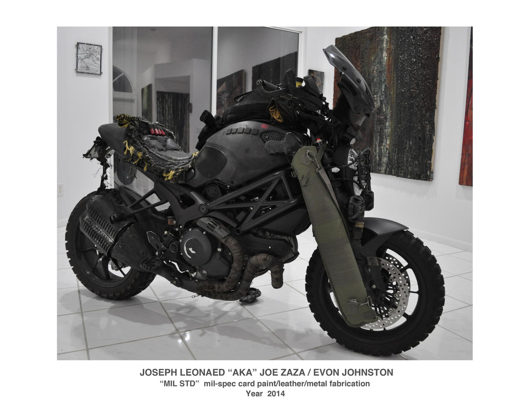"MIL STD MOTO"   MILL/SPEC CARC paint /leather /metal fabrication  Year 2014