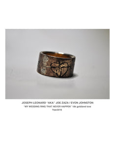 "MY WEDDING RING THAT NEVER HAPPEN?"  SOLID 18K GOLD-AND LOVE YEAR 2016