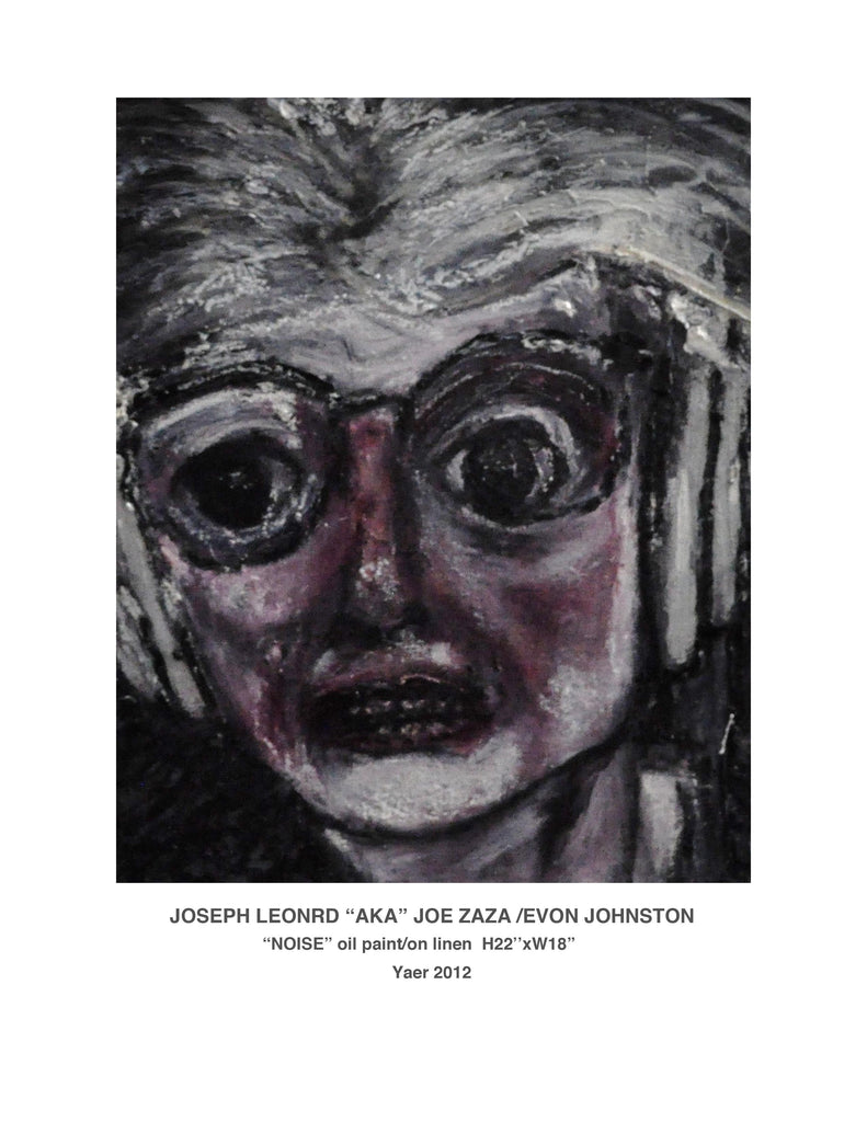 "NOISE" oil paint/linen : H22"x W18" Year 2012