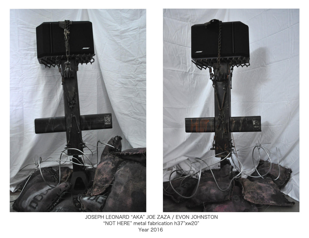 "NOT HERE" metal fabrication h37''x w20'' Year2016