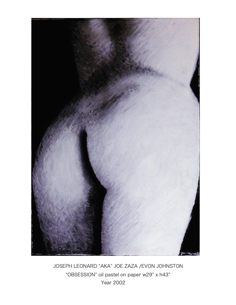 "OBSESSION" oil pastel on paper w29" x h43 :Year 2002