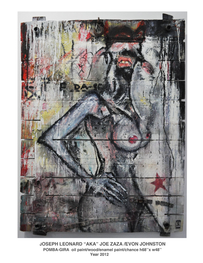 "POMBA -GIRA" oil paint/wood/enamel paint/chance: Year 2012