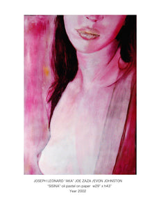 "SISINA" oil pastel on paper  w29" x h43" Year 2002