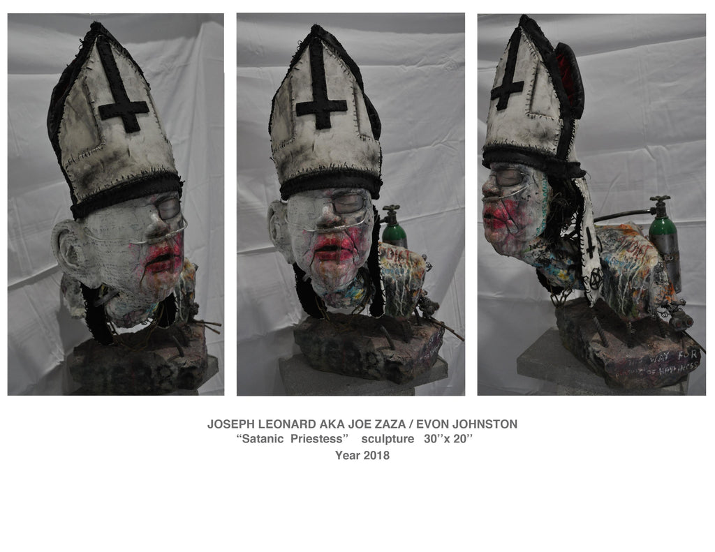 "Satanic Priesess Scupture"  30x20 year 2018