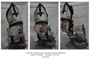 "Satanic Priesess Scupture"  30x20 year 2018