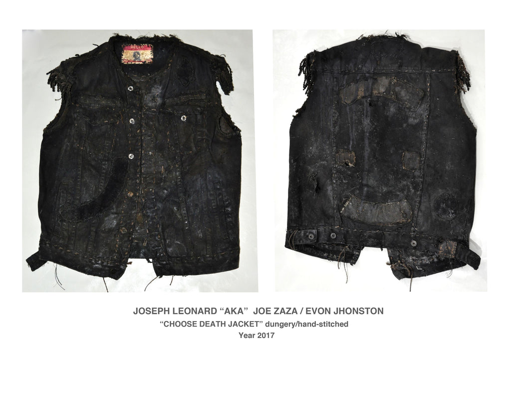 "Men's CHOOSEDEATH GANG JACKET"  DIRT ROTTON Dungery/paint/hand/stitched Year 2017